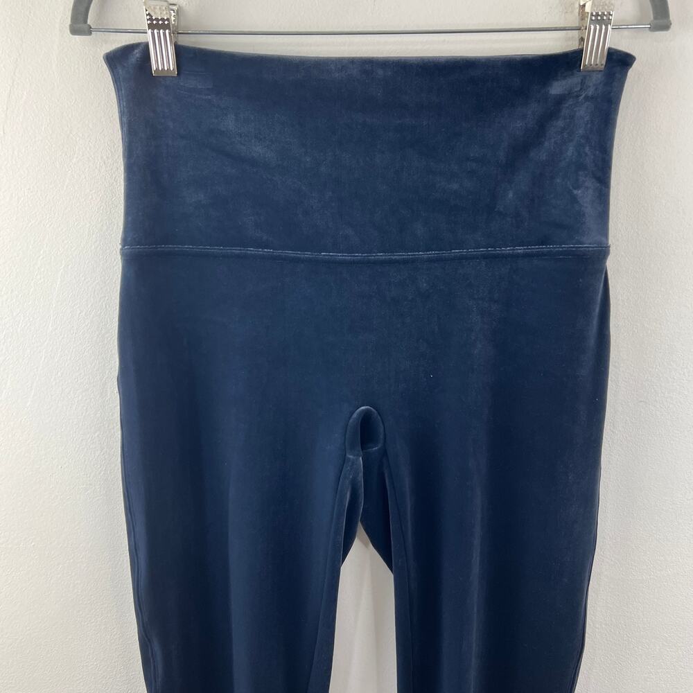 Spanx Blue Velvet Ankle Legging High-Rise Waistband Skinny Leg Pull-On Size XL - Picture 3 of 10